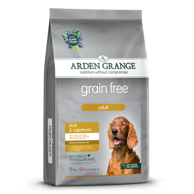 Arden Grange Adult Dog Grain Free Duck & Superfoods 12kg