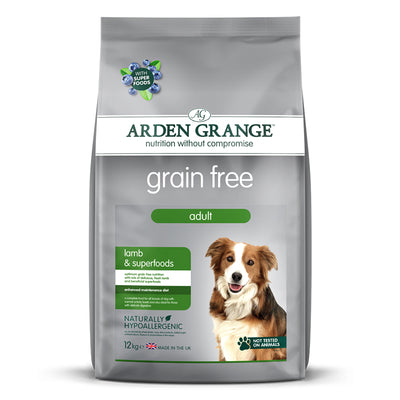 Arden Grange Adult Dog Grain Free Lamb & Superfoods 12kg