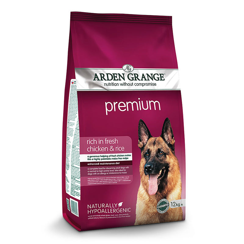 Arden Grange Premium - Rich in Fresh Chicken & Rice 12kg