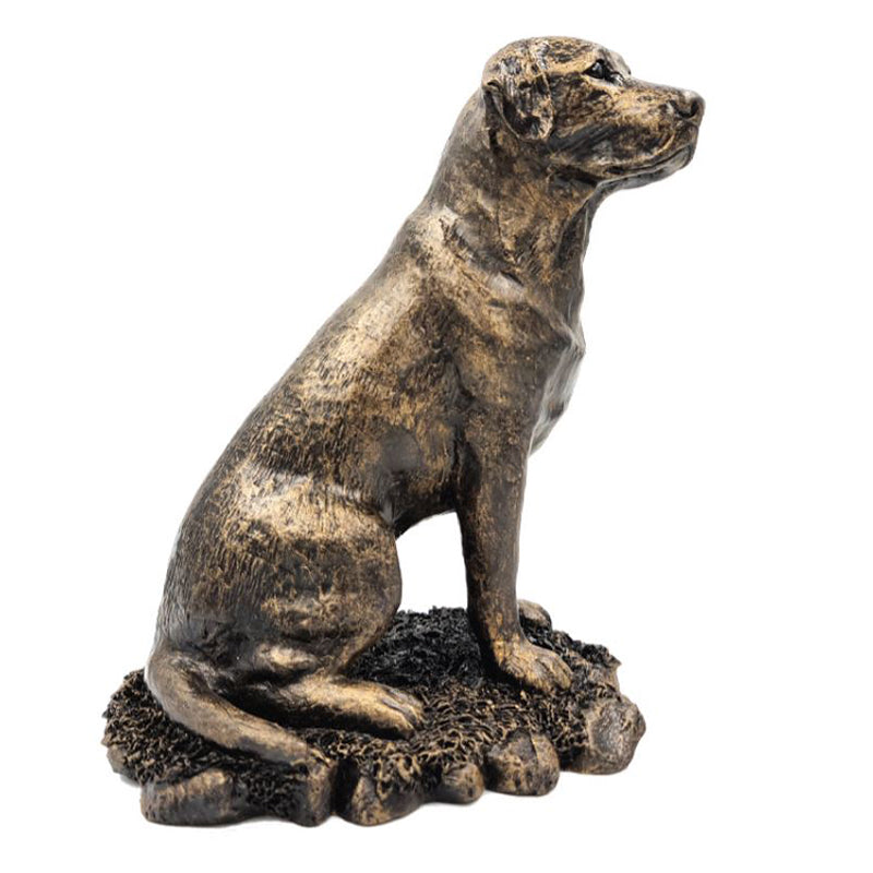 Bisley Patina Bronze Sculpture Labrador Sitting