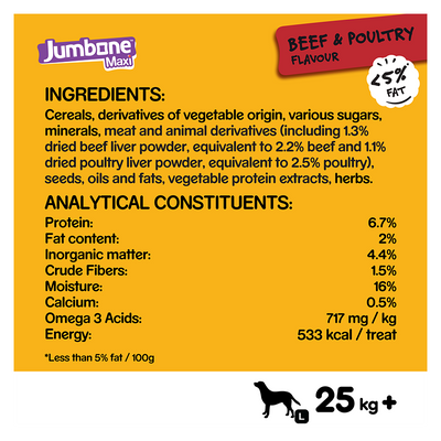 Pedigree Jumbone Maxi Large - Beef & Poultry Fact