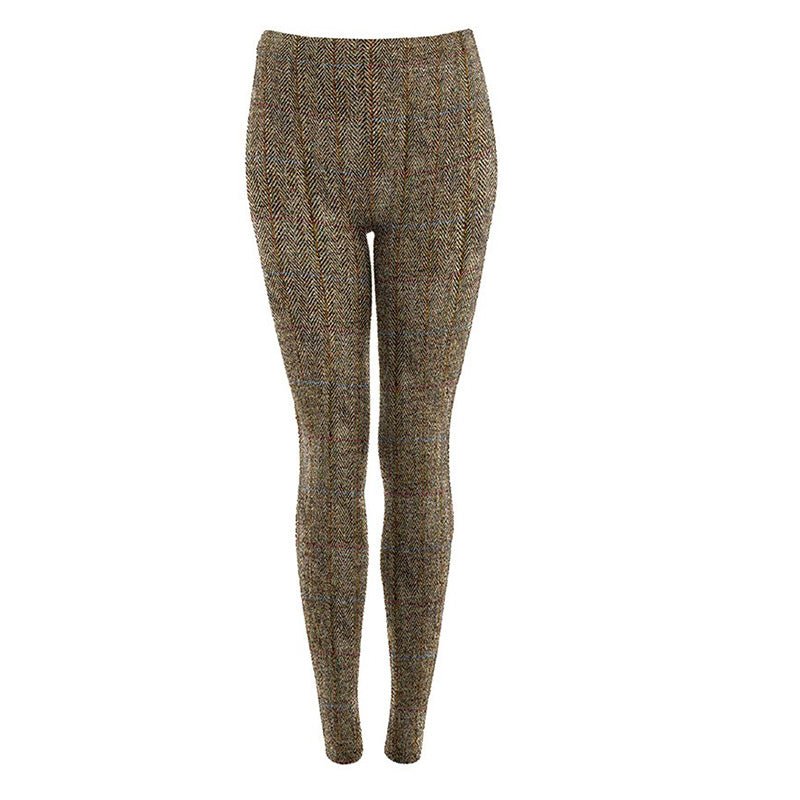Active Leggings in Chocolate Tweed - Cheshire Game Foxy Pheasant