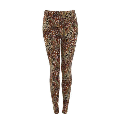Active Wear Cock Pheasant Leggings in Chocolate - Cheshire Game Foxy Pheasant