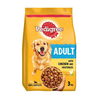 Adult Dry Dog Food Chicken & Vegetable 3Kg - Cheshire Game Pedigree
