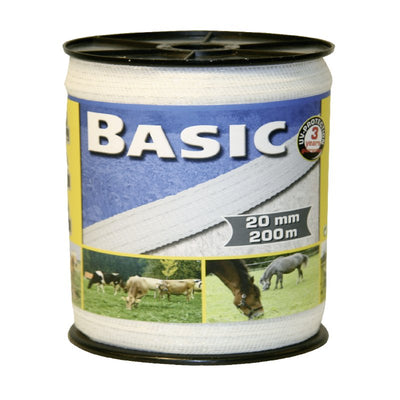 Basic Fencing Tape 200m X 20mm - Cheshire Game Cheshire Game Supplies