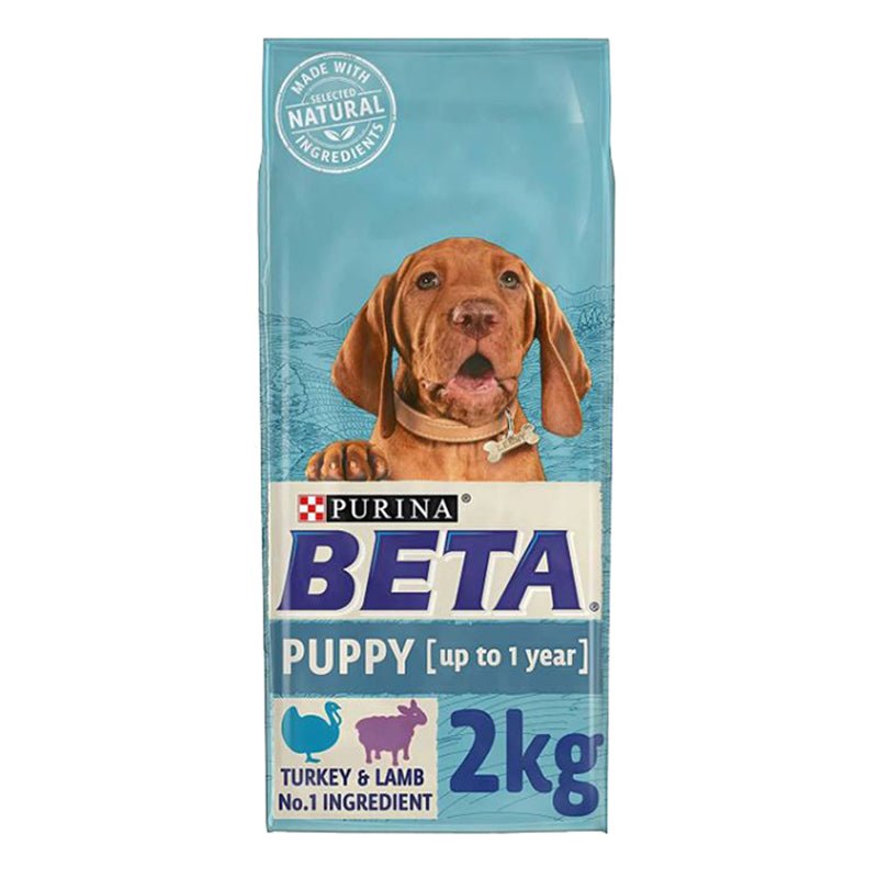 Beta Puppy Dry Dog Food with Turkey And Lamb 2kg - Cheshire Game Purina