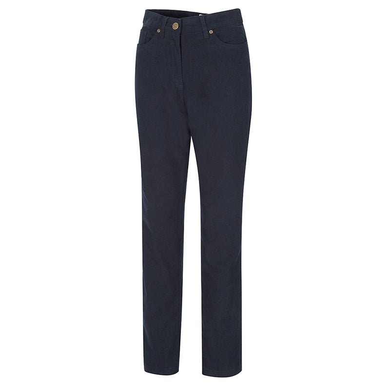 Catrine Ladies Technical Stretch Moleskin Jean In Navy - Cheshire Game Hoggs of Fife