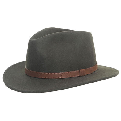 Colorado Wool Felt Crushable Hat in Green - Medium - Cheshire Game Denton Hats
