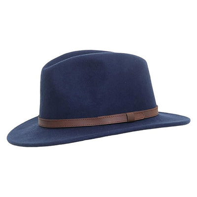 Colorado Wool Felt Crushable Hat in Navy - Medium - Cheshire Game Denton Hats