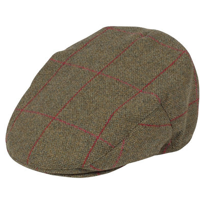 Combrook Mens Tweed Flat Cap In Sage - Cheshire Game Alan Paine