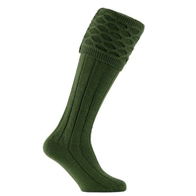 Crown Shooting Socks in Hunter - Cheshire Game Pennine Socks