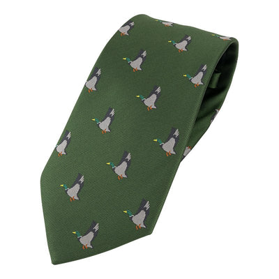 Duck Shooting Tie in Green - Cheshire Game Jack Pyke