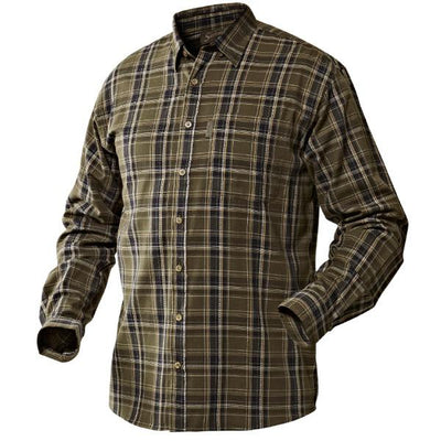 Edwin Shirt in Shaded Olive Check - Small - Cheshire Game Seeland