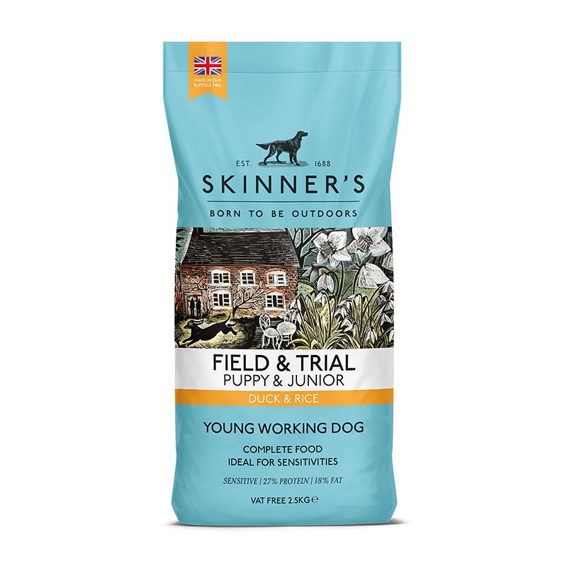 Field and Trial Puppy & Junior Dog Food - Duck & Rice - Cheshire Game Skinners