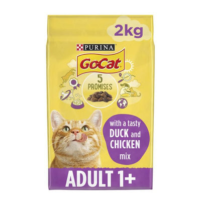 Go-Cat Adult Cat Chicken & Duck 2kg - Cheshire Game Purina