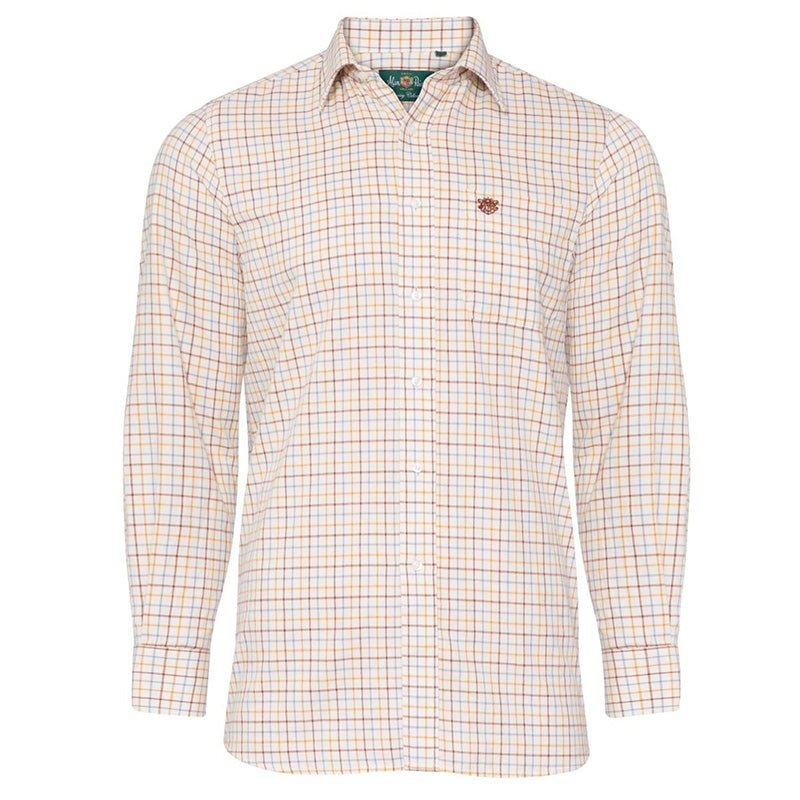 Ilkley Children's Check Country Shirt - Brown Check - Cheshire Game Alan Paine