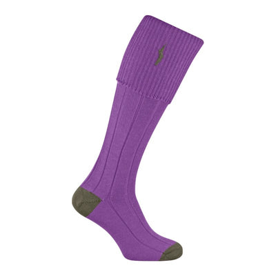 Imperial Shooting Sock in Mauve - Cheshire Game Pennine Socks