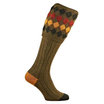 Kendal Luxe Shooting Socks - Old Sage - Cheshire Game Pennine Socks