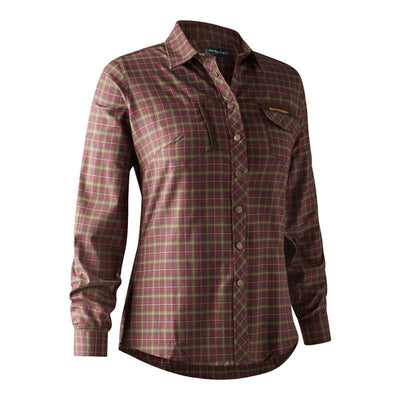 Lady Ava Shirt In Red Check - Cheshire Game Deerhunter