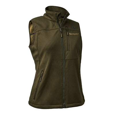 Lady Excape Softshell Waistcoat In Art Green - Cheshire Game Deerhunter