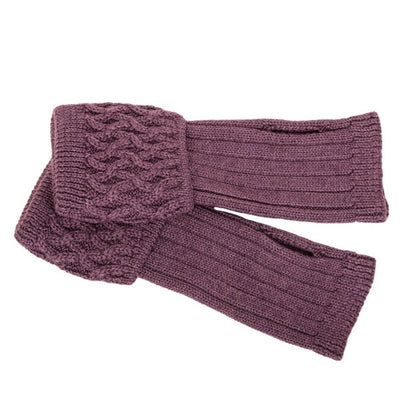 Lady Harris Wrist Warmers - Thistle - Cheshire Game House Of Cheviot