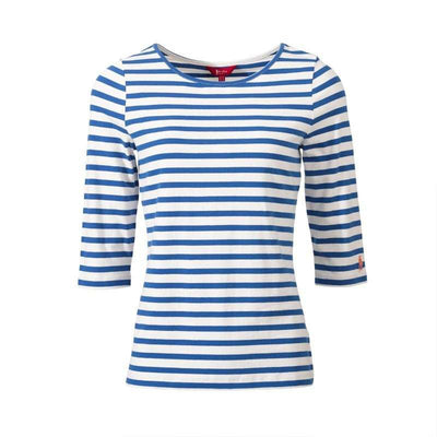 Maxine Top in Sea Blue Stripe - Cheshire Game Jack Murphy