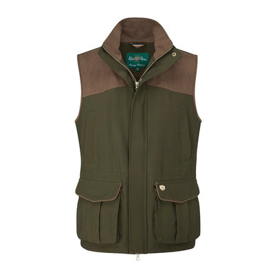 Men's Stancombe Waistcoat In Olive - Cheshire Game Alan Paine