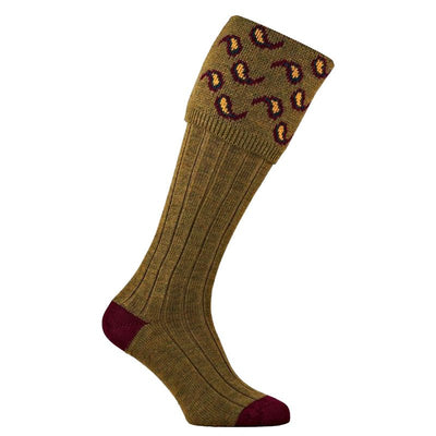 Norfolk Shooting Socks - Old Sage - Medium - Cheshire Game Pennine Socks