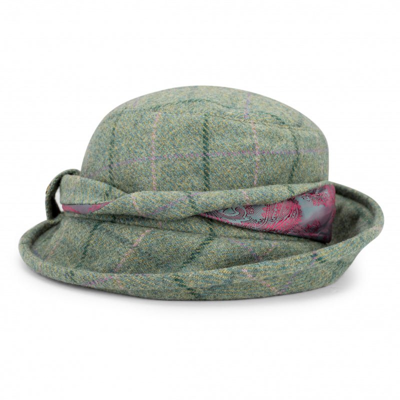 Roslin Ladies Tweed Twist Hat In Spring Bracken - Cheshire Game Hoggs of Fife