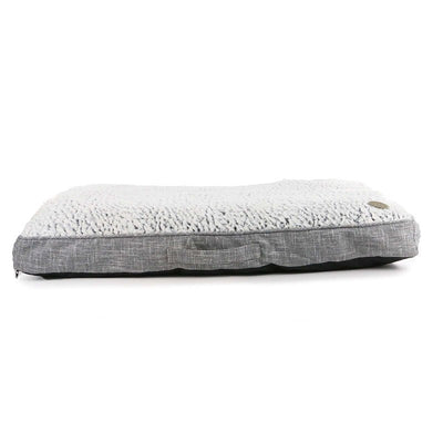 Sleepy Paws Grey & Iced Plush Mattress 75 x 60cm - Cheshire Game Ancol