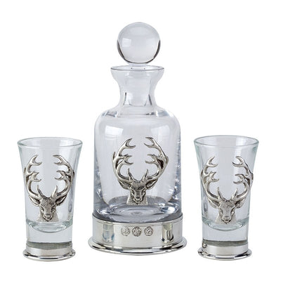 Stag Decanter Set - Cheshire Game Bisley