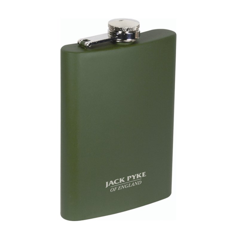 Stainless Steel Hip Flask - Green - Cheshire Game Jack Pyke