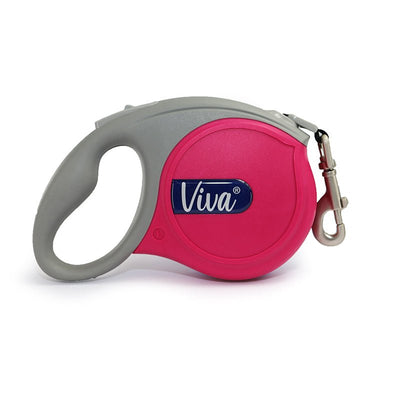 Viva Retractable 5m Lead in Pink - Cheshire Game Ancol